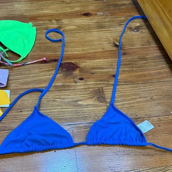 Target Blue Triangle Bikini Top - Picture 1 of 1